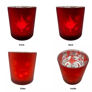 Candelabro Tealight de vidrio rojo hecho a mano - Imagen 1 de 1