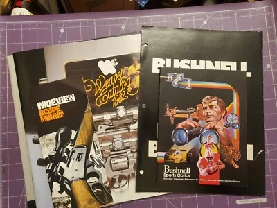 1970s 1980s Gun Scope/Binoculars Brochure Catalog Lot Bushnell Redfield Weaver - Image 1 of 4