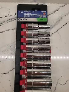 Kobalt 1/2-Inch Drive 12-Point Metric & SAE Deep Socket Set, 11 Pc. - 0338616 - Picture 1 of 13