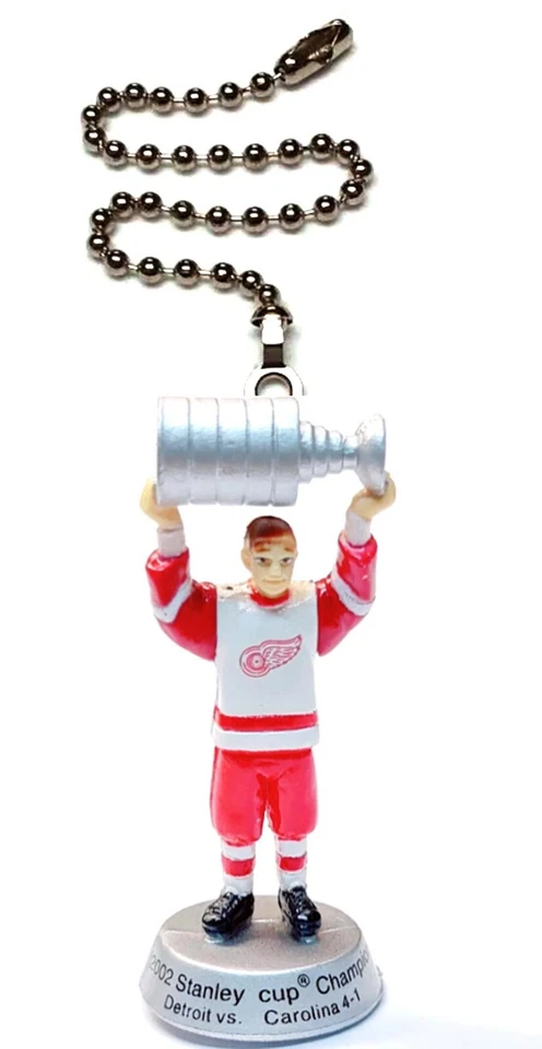 2002 DETROIT RED WINGS LIGHT PULL NHL 1.5" TALL MINI FIGURE STANLEY CUP CHAMPS - Image 1 of 1