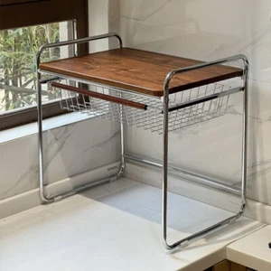 Pull Out Type Microwave Shelf Organizer for Cookware and Appliances - Picture 1 of 12