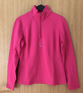Damen Golf-Freizeit-Sportshirt, Spyder, Langarm Pink, Größe 34