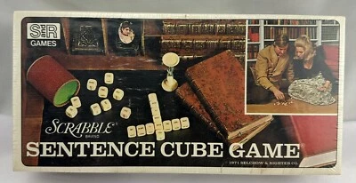 1971 Scrabble Sentence Cube Game by Selchow & Righter Brand New Sealed FREE SHIP - Image 1 of 3