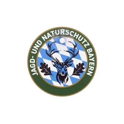 Autoschild rund mit Saugnapf "Jagd & Naturschutz" Bayern II Jagdschutz - Bild 1 von 4