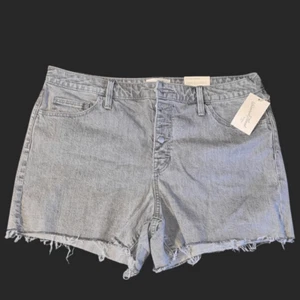 Pantalones Cortos de Denim Talla Grande Nuevos con Etiquetas Universal Thread Vintage Botón Gris Mosca Talla 16 #21 - Imagen 1 de 5