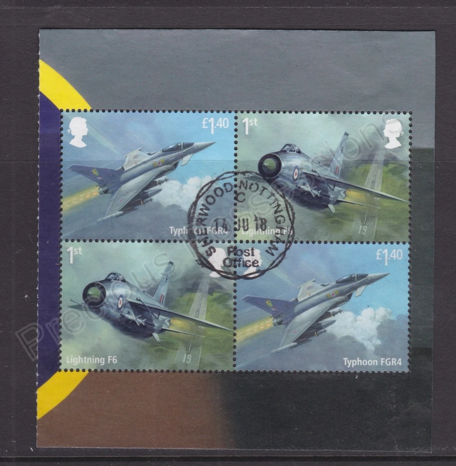 Estampillas usadas GB SG 4058b THE RAF CENTENARY 2018 panel de prestigio 1 ex DY25 Foto 1 de 1