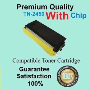 3 Toner TN2450 TN-2450 WITH CHIP Compatible with Brother MFC L2710DW MFC L2713DW - Picture 1 of 1