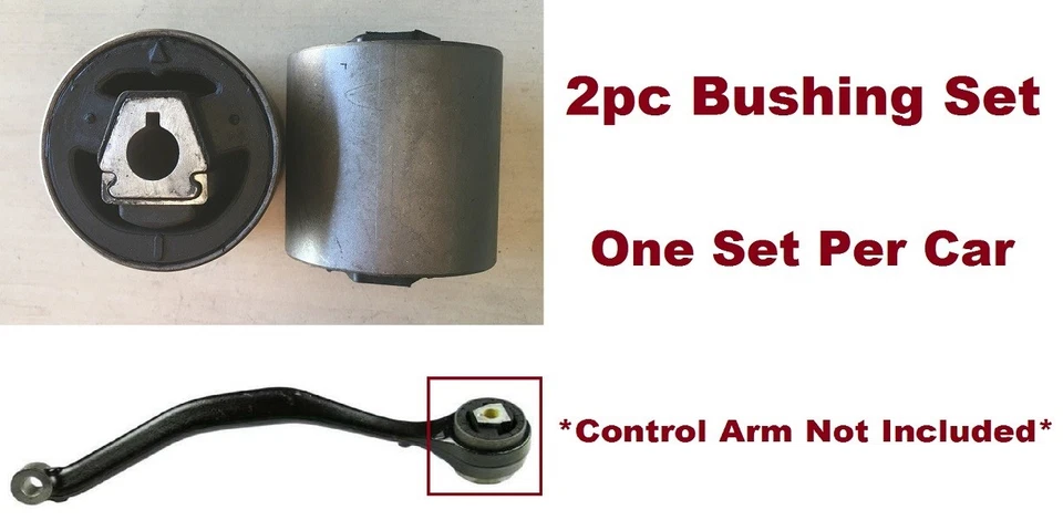 2pc Front Radius Rod Bushings fits BMW X3 2004 2005 2006 2007 2008 2009 2010 - Image 1 of 1