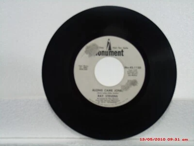 RAY STEVENS -(45)- WHITE LABEL DISC JOCKEY COPY - ALONG CAME JONES / SAME - 1969 - Image 1 of 2