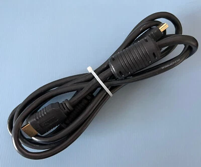 MONOPRICE 6 Foot HDMI Cable 1.3 28AWG with Ferrite Cores - Black - Image 1 of 4
