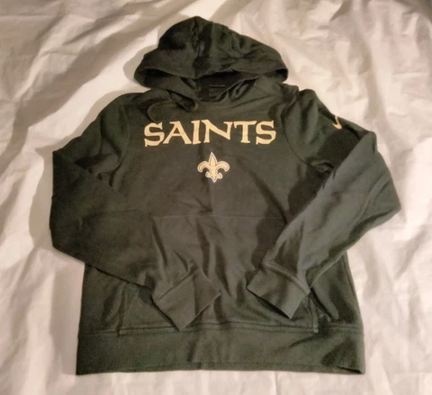New Orleans Saints NFL Football Small Black Pullover Hoodie Sweatshirt Cover
