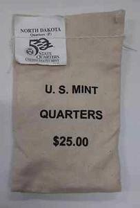 2006 P North Dakota Unopened State Quarter Bag $25 (100 Coin) US Mint "BU"! - Picture 1 of 4