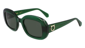 FERRAGAMO SF2038SE 317 TRANSPARENT GREEN 51/22/140 FEMALE Sunglasses - Picture 1 of 3