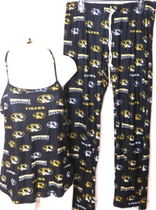 NEW Missouri Tigers Concepts Sport Tank Top/Pants Sleepwear Pajamas Set Womens M - Picture 1 of 11