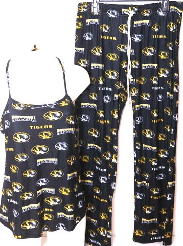 NEW Missouri Tigers Concepts Sport Tank Top/Pants Sleepwear Pajamas Womens M Cover