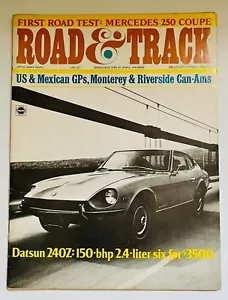 Road & Track January 1970 Datsun 240Z Magazine Road Test Mercedes 250 Coupe - Picture 1 of 3