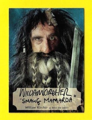 2015 The Hobbit Desolation of Smaug Poster Autograph William Kircher Bifur WK-P - Image 1 of 3