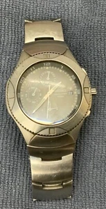 Seiko 7T92-0AW0 Chronograph Wristwatch 100M Stainless Steel 8in wrist - Picture 1 of 4