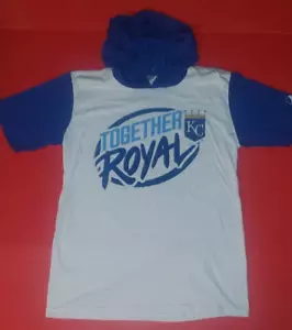 Camiseta Kansas City Royals Together Royal con capucha manga corta para hombre M blanca SGA - Imagen 1 de 6