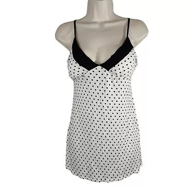 Rue21 Blanco Negro Lunares Top Largo Mujer Talla L Correa de Espagueti  Foto 1 de 4