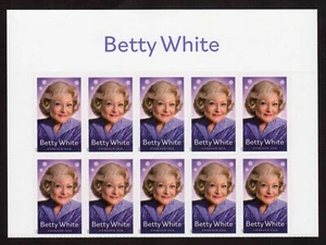 Scott #5976 Betty White Title Block of 10 Forever Stamps - MNH - Picture 1 of 1