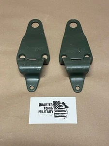 Top * Bow Rear Brackets New Pair Fits Ford GPW Willys MB WWII G503 (G2) - Picture 1 of 3