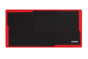 Nitro Concepts DM12 Mouse Pad - Nero, Rosso - Foto 1 di 1