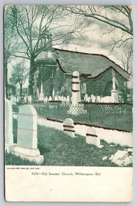 Old Swedes' Church, Wilmington DE Glitter Vintage Postcard - Picture 1 of 2