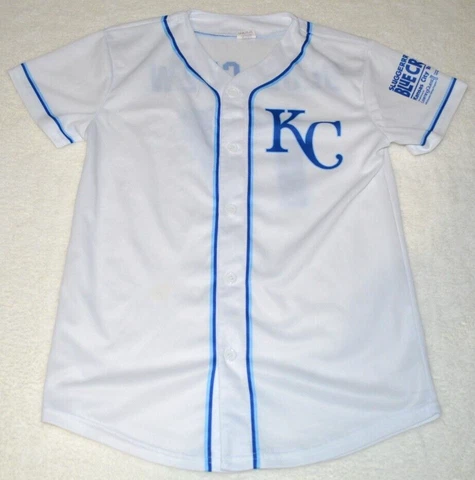 Kansas City Royals #17 youth Blue Crew baseball jersey - size youth XL Cover