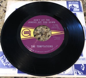 THE TEMPTATIONS- Don’t Let The Joneses Get You Down 45RPM 7” GORDY G-7086. - Picture 1 of 2