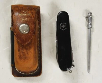 Navaja VICTORINOX Multi Herramienta Champ Estuche de Cuero Negro Nº800 De Colección Foto 1 de 4