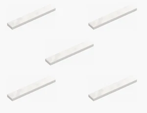 5 carreaux plats LEGO blancs 1x6 6636 neufs finition lisse garniture de sol plate - Photo 1/6