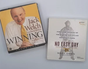Lot Of 2 Unabridged Audio Books CD: Winning (Jack Welch) No Easy Day (Mark Owen) - Bild 1 von 17