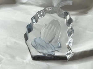 Religious Home Decor Praying Hands & 3D angel Plate - Picture 1 of 3
