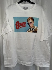 Camisa Oficial Bowie David Bowie 75 Para Hombre Talla 5XL Rara - Imagen 1 de 5