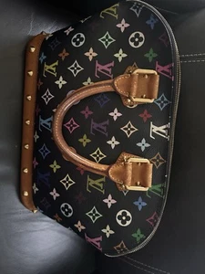 LOUIS VUITTON MULTICOLOR LV ALMA PM MURAKAMI Black Monogram Bag, COA - Picture 1 of 6