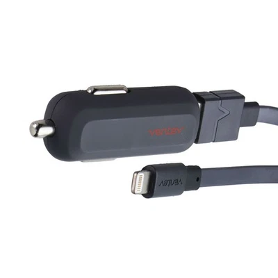 Ventev r1240 Car Charger With USB Lighting Cable 2.4A - Image 1 of 4