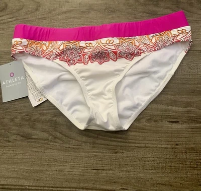 Parte inferior de bikini Athleta Hilo Shoreside talla L cordón ajustable cachemira nueva Foto 1 de 4