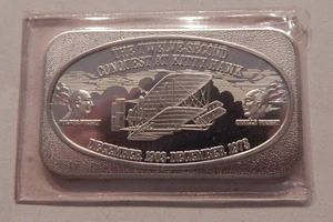VINTAGE 1 TROY OUNCE 999 FINE SILVER ART BAR USSC "CONQUEST OF KITTYHAWK" - Bild 1 von 2