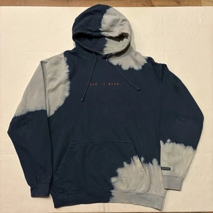 Christian Pullover Herren Large blau Batik Hoodie Sweatshirt God is Good Pulli - Bild 1 von 7