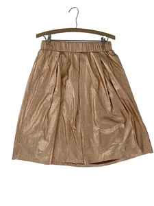Moulinette Soeurs Copper Skirt Med M Metallic Holiday Festive Party Shimmery NWT - Picture 1 of 9