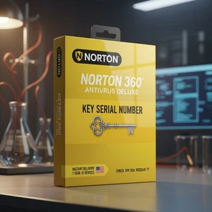 Norton 360 Deluxe 2025 - 10 Devices - 1 Year with Auto Renewal - Key no cd - Picture 1 of 3