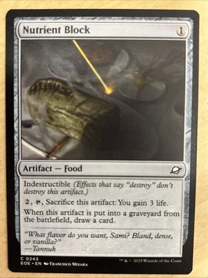 MTG Edge of Eternities 0243 Nutrient Block Artifact Food COMMON - Image 1 of 2