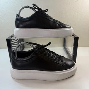 Entrenador de Cuero Arne Essential Negro Grueso Plataforma Talla UK 6 EU 40 Con Cordones - Imagen 1 de 22