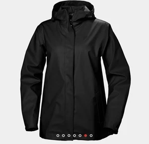 Helly-Hansen Womens Moss Hooded Jacket Black Small New - Picture 1 of 5