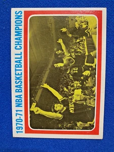 1971-72 Topps Basketball 1970-71 NBA Champions 137 - nice! - Picture 1 of 2