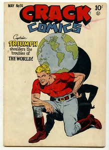 Crack Comics 54 Golden Age 1948 Captian Triumph G/VG 3.0 10c - Picture 1 of 2