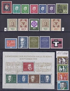 Repubblica Federale di Germania annata 1959 Michel n. 302 - 325 MNH cpl. (72) - Foto 1 di 1