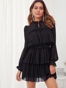 Vestido De Fiesta Color ⚫️ Negro - Picture 1 of 5
