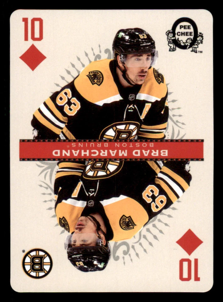 2021-22 O-Pee-Chee Playing Cards #10DIAMONDS Brad Marchand - Image 1 of 2